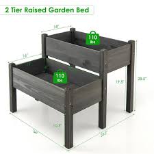 Fir Wood Raised Garden Bed