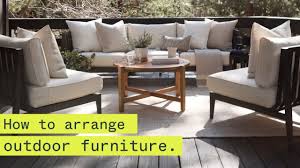 Arrange Outdoor Furniture Outer