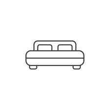 Vector Sign Of The Bed Symbol Is