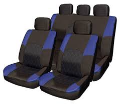 500l 500c Blue Black Cloth Seat Cover