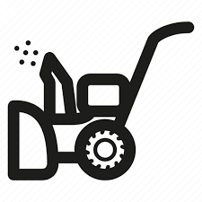 Hand Plow Plowing Snow Icon