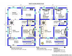 West Facing Plan Simple Floor Plan 4