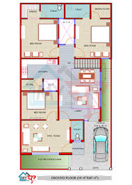 30x60 1800 Sqft Duplex House Plan 2