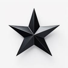 Star That Is On A White Wall Generative Ai