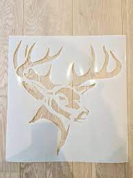 Deer Head Wall Stencil Wall Décor