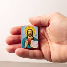 Small Wooden Orthodox Icon With