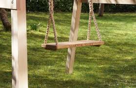 Single Oak Garden Swing Frame
