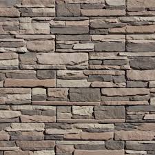 M Rock Easy Stack 5 In X 20 In Clover Dale No Mortar Concrete Ledge Stone Flat Panel 4 9 Sq Ft Per Box Brown Base With Brown Black Ochre