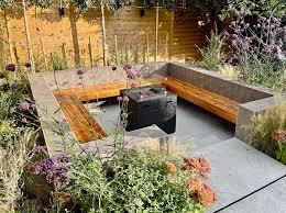 Sunken Seating Area Garden Designs