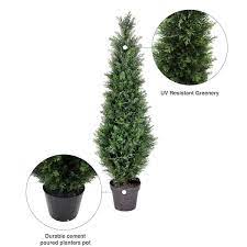 Artificial Potted Cedar Topiary Tree