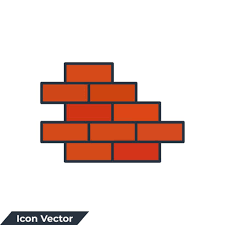 Brickwork Icon Logo Vector Ilration