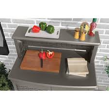 Suncast Grey Patio Storage And Prep