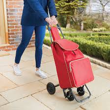 Burgundy 4 Wheel Ping Trolley