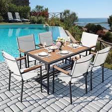 Legahome 7 Pieces Outdoor Patio Dining