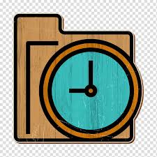 Folder And Document Icon Time Icon Time