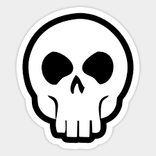 O Small Skull Sticker Teepublic