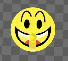 Obj File Happy Emoji Hanging Hook 3d