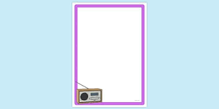 Blank Radio Icon Page Border