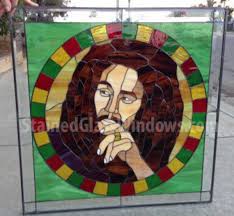 Bob Marley Glass Art Stained Glass