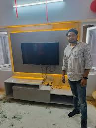 Wooden Modular Tv Unit For Wall