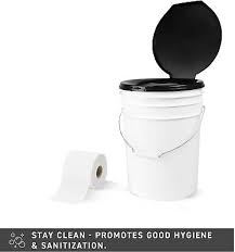 Portable Bucket Toilet Seat Cover Lid