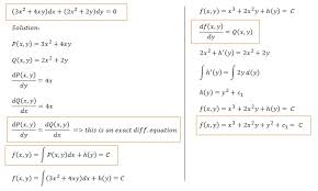 Solve Exact Diffeial Equations