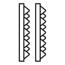 Soundproofing Foam Icon Outline Style