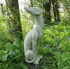 Sparta Lurcher Dog Stoneware Garden