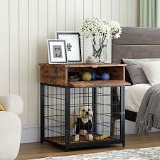 Dog Crate Furniture End Table