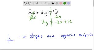 Line Whose Equation Is 2x 3y 12