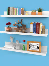 Floating Shelves Set Of 3 Wall Shelves Multiple Sizes Colors By Icona Bay Size 24 White