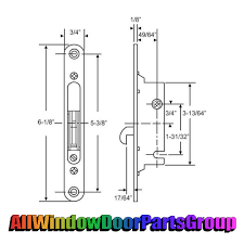 Patio Door Handle Mortise Lock All