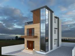 Triplex House Elevation Design At Rs