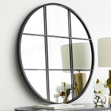 Maxine Round Iron Wall Mirror