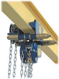 manual chain hoist with geared trolley