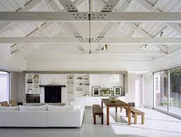 exposed ceiling trusses