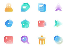 12 Frosted Glassmorphism Icons For Figma