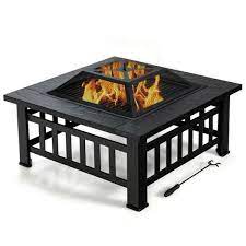 Outdoor Fire Pit Table With Bbq Grill