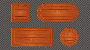 Orange Wooden Game Sign Board Frame