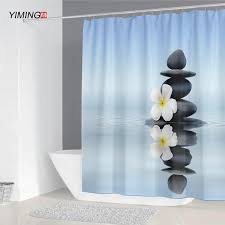 Yiming Zen Shower Curtain 3d