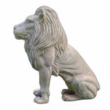 4 Feet Fiber Lion Statue For Exterior