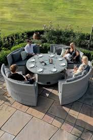 Round Garden Sofa Dining Set