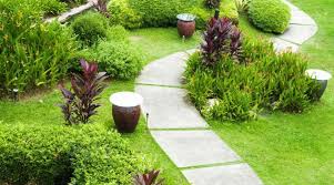 Garden With Gorgeous Garden Tiles