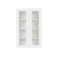 White Glass Door Kitchen Cabinets