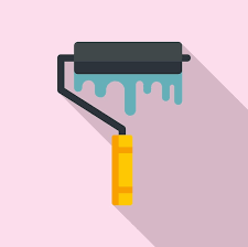 Paint Wall Roller Vector Icon