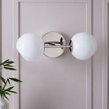 Staggered Glass Wall Sconce Double