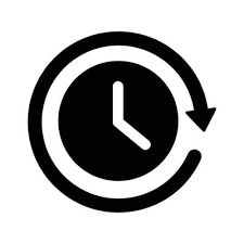 Face Clock Vector Flat Clock Face