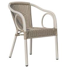 Argos Rattan Bistro Chair Grey
