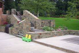 Pool Patio Steps And Natural Stone