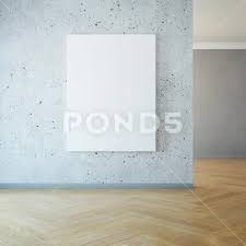 Blank Picture On The Wall 3d Rendering